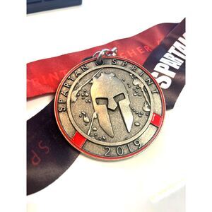 2019 Spartan Sprint Finisher Medal w/ Lanyard Race Medal Push Harder Collectible
